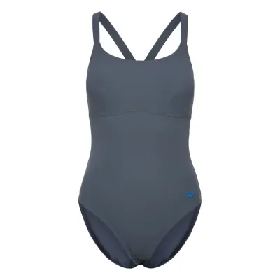 Speedo Womens Shaping Crossback Swimsuit Grå