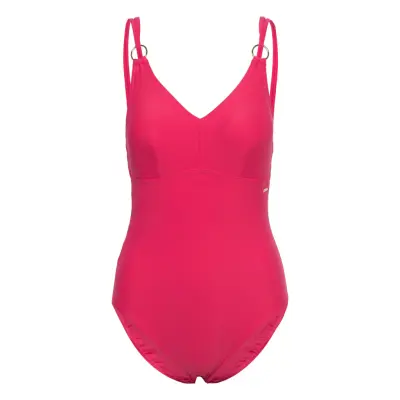 Speedo Womens Shaping Strappy 1 Piece Rosa