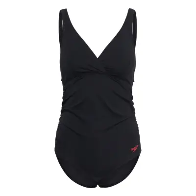 Speedo Womens V Neck Maternity U Back Svart