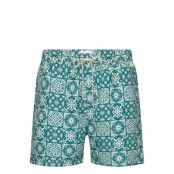 Les Deux Stan Aop Swim Shorts 2.0 Grön