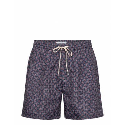 Les Deux Stan Aop Swim Shorts 2.0 Marinblå