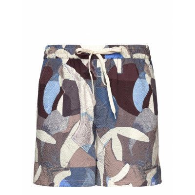 Stan Aop Swim Shorts *Villkorat Erbjudande Badshorts Vinröd Les Deux