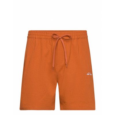 Les Deux Stan Seersucker Swim Shorts 2.0 Orange