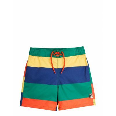 Mini Rodini Stripe Woven Swim Shorts Multi/patterned