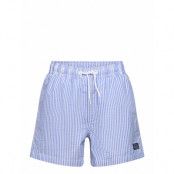 Mango Striped Swimming Trunks Blå