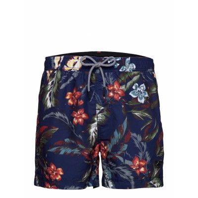 Super 5s Beach Volley Badshorts Blå Superdry