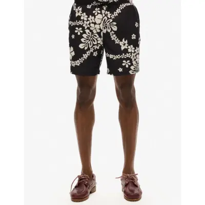 Superdry Hawaiian Print 17 Swim Short - Black - XXL