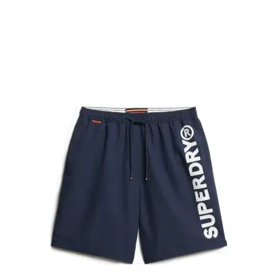Superdry Sport Sport Graphic 17 Swim Short Marinblå