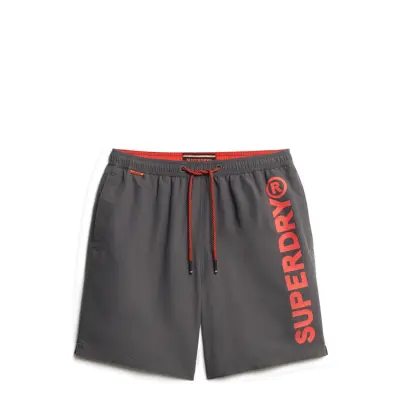 Superdry Sport Sport Graphic 17 Swim Short Svart