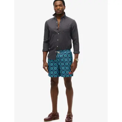 Superdry Tile Print 16 Swim Short - Navy - M