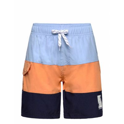 Color Kids Swim Long Shorts, Colorblock Multi/patterned
