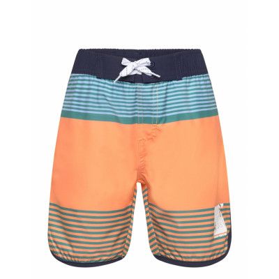 Color Kids Swim Long Shorts, Striped Multi/patterned