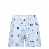 Color Kids Swim Shorts, Aop Blå