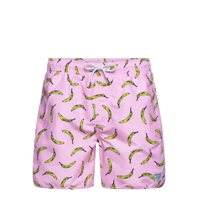 Swim Shorts Bananas Badshorts Rosa DEDICATED