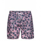 Swim Shorts Beach Palms Badshorts Rosa DEDICATED