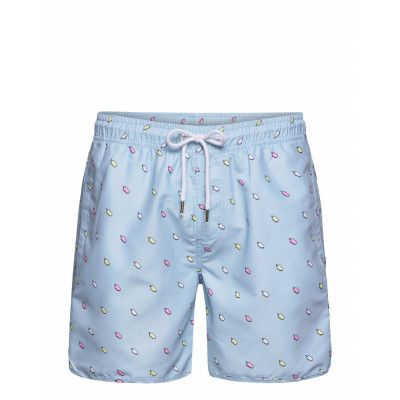 Swim Shorts Ice Creams Badshorts Blå DEDICATED