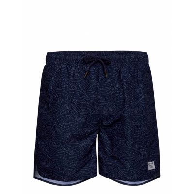 Swim Shorts Japanese Waves Badshorts Blå DEDICATED