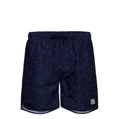 Swim Shorts Japanese Waves Badshorts Blå DEDICATED