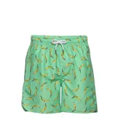 Swim Shorts Sandhamn Bananas Badshorts Grön DEDICATED