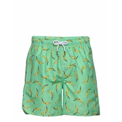 Swim Shorts Sandhamn Bananas Badshorts Grön DEDICATED