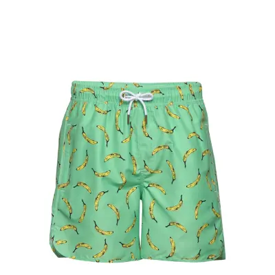 Swim Shorts Sandhamn Bananas Badshorts Grön DEDICATED
