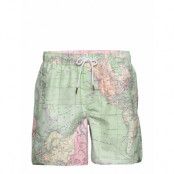 Swim Shorts Sandhamn Map Badshorts Grön DEDICATED