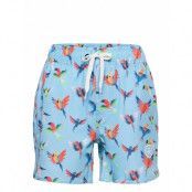 Swim Shorts Short Aop Upf 30+ Badshorts Blå Color Kids