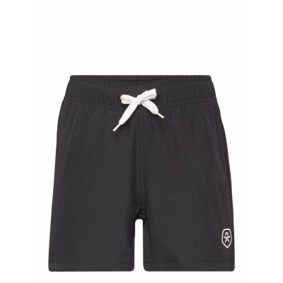 Color Kids Swim Shorts, Solid Svart