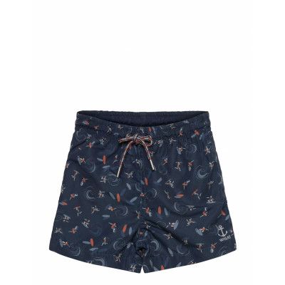 Swim Trunk Hansi *Villkorat Erbjudande Badshorts Blå Wheat