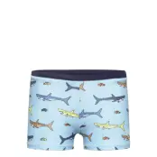 Color Kids Swim Trunks, Aop Blå