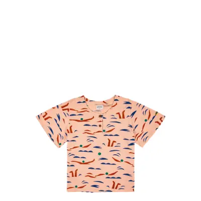 Swimmers Butt D Top T-shirts & Tops Short-sleeved Creme Bobo Choses