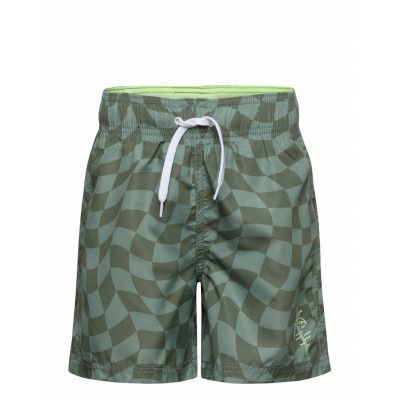 Swimshorts Bb Check Badshorts Green Lindex