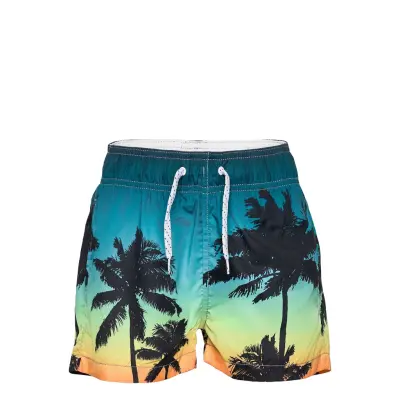 Swimshorts Bb Palms In Sunset Badshorts Orange Lindex
