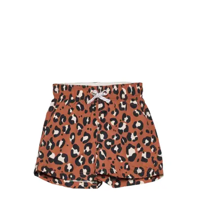 Swimshorts Sb Aop Leo Badshorts Brun Lindex