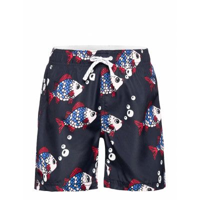 Swimshorts Sb Happy Fish Badshorts Blå Lindex