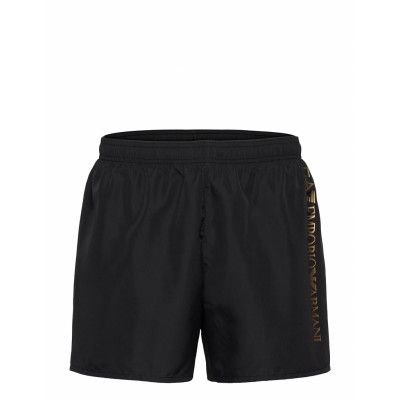 Mens Woven Boxer Bottoms Shorts Casual Svart EA7