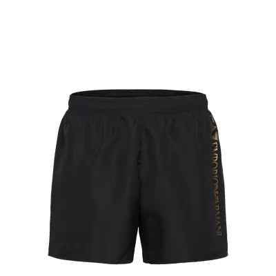 Mens Woven Boxer Bottoms Shorts Casual Svart EA7