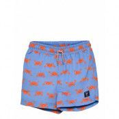 Swimwear Pants Aop Badshorts Blå Polarn O. Pyret