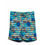 Swimwear Pants Stripe Preschool Badshorts Blå Polarn O. Pyret