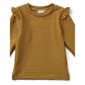 Tenley Swim Tee Structure Swimwear Uv Clothing Uv Tops Golden Caramel Liewood