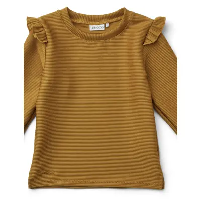 Tenley Swim Tee Structure Swimwear Uv Clothing Uv Tops Golden Caramel Liewood