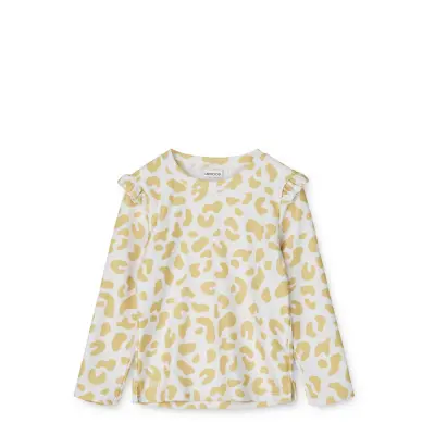 Tenley Printed Swim Tee *Villkorat Erbjudande Swimwear UV Clothing UV Tops Gul Liewood