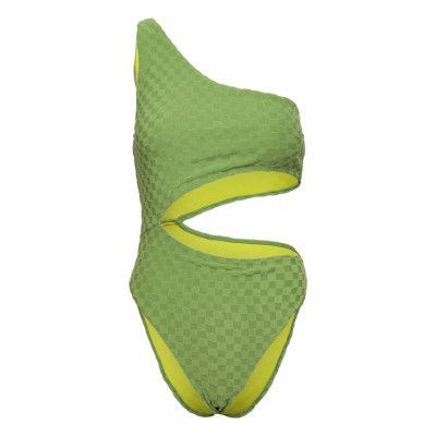 Speedo Terry Asym Cut Out 1 Pc Grön
