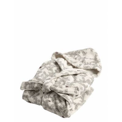 Terry Bath Robe Morgonrock Badrock Grey Garbo&Friends