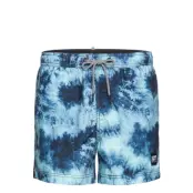 Tie-Dye Volley Swim Short Badshorts Blå Superdry