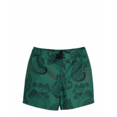 Tigers Swim Shorts Badshorts Grön Mini Rodini