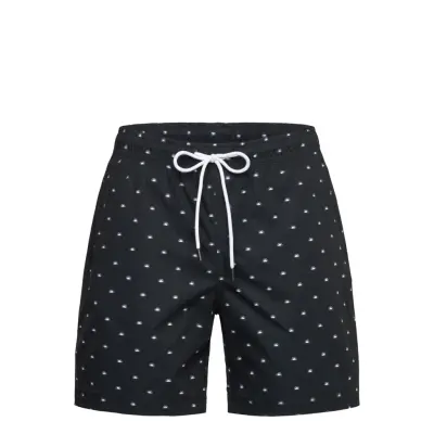 Tom Tailor All Over Printed Swim Shorts Svart