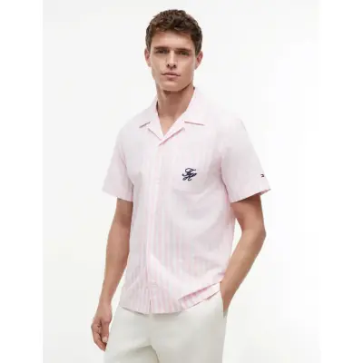 Tommy Hilfiger Papertouch Pop Stp Sslv Swimshop - Pink - XXL