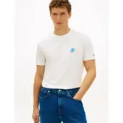 Tommy Hilfiger Script Monogram Swimshop Tee - White - L