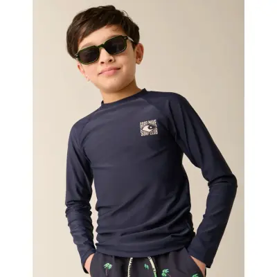 TUMBLE 'N DRY Tnd Santiago Swim Ls - Navy - 122/1